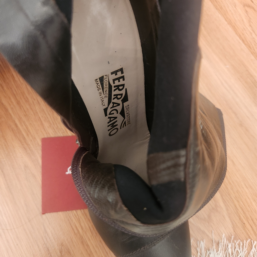 Salvatore Ferragamo Dark Heeled Boots